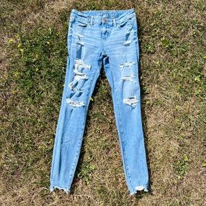 Distressed American Eagle Outfitters jeans